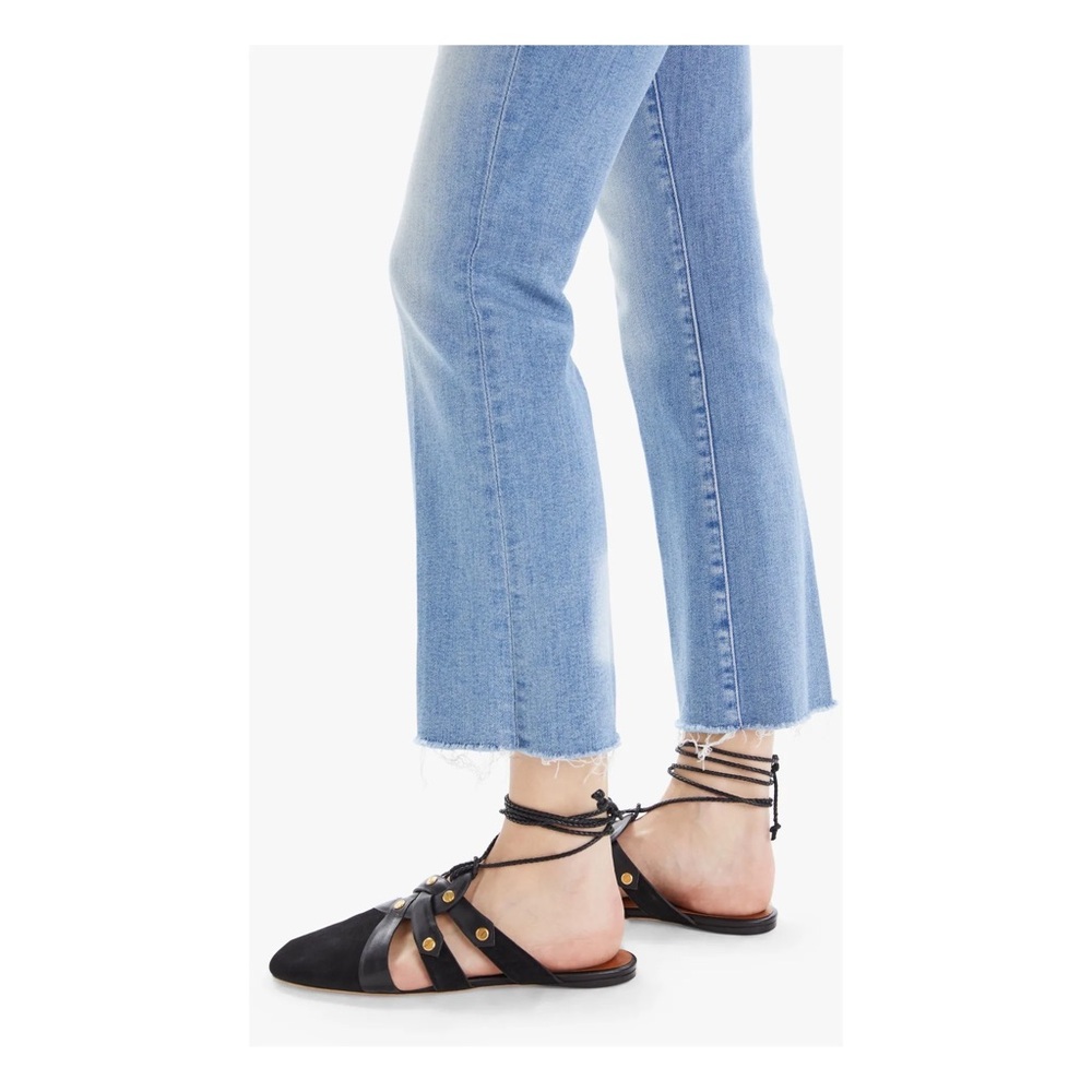 Mother The Hustler Ankle Fray Jeans Raw Hem NWT in Au Revoir size 31 - Picture 8 of 15